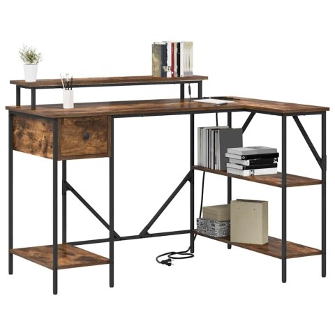 BIURKO WĘDZONY DĄB 120X79X86.5CM