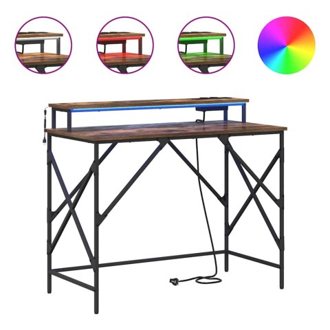 BIURKO WĘDZONY DĄB 120X79X86.5CM