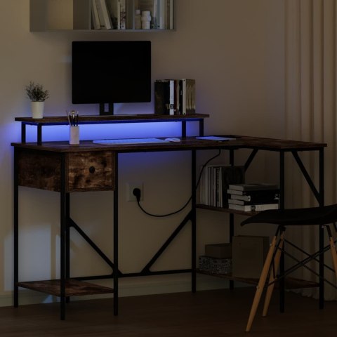 BIURKO WĘDZONY DĄB 120X79X86.5CM