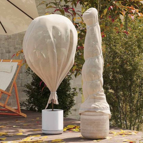 VidaXL Fleece Ochronny dla Roślin Przed Mrozem Beżowy 100 x 3,2 m