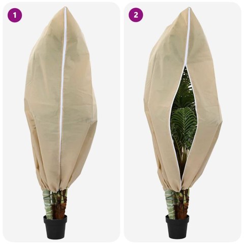 ZIMOWA OSŁONA NA KRZEWY I ROŚLINY PRZED MROZEM OCHRONNE OKRYCIE 5 SZT BEŻOWY