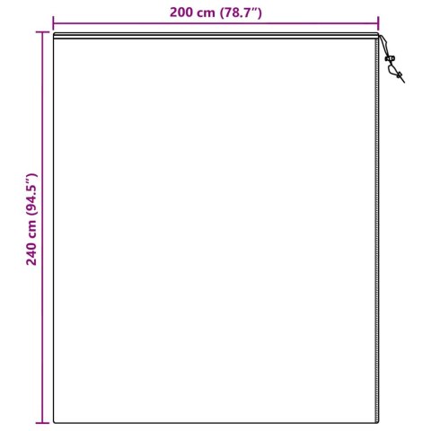 ZIMOWA OSŁONA NA KRZEWY I ROŚLINY PRZED MROZEM OCHRONNE OKRYCIE ZIELONY 2,4X2 M