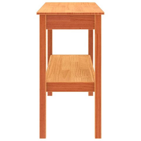 KONSOLA WOSKOWY BRĄZ 110X40X75CM LITE DREWNO SOSNOWE