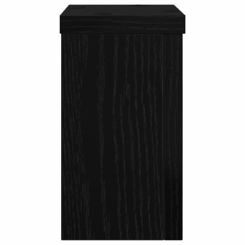 STOJAK NA ROŚLINY 2 SZT. CZARNY DĄB 10X10X18CM