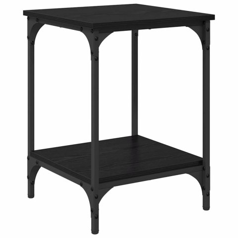 STOLIK KAWOWY CZARNY DĄB 40X40X55CM