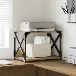 STOJAK REGAŁ NA DRUKARKĘ DĄB RZEMIEŚLNICZY 44X26X31,5CM LOFT