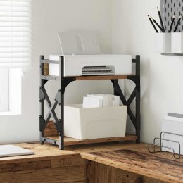 STOJAK REGAŁ NA DRUKARKĘ STARE DREWNO 40X20X40CM LOFT