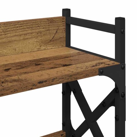 STOJAK REGAŁ NA DRUKARKĘ STARE DREWNO 40X20X40CM LOFT