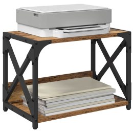 STOJAK REGAŁ NA DRUKARKĘ STARE DREWNO 44X26X31,5CM LOFT