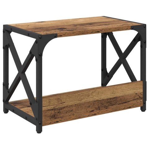 STOJAK REGAŁ NA DRUKARKĘ STARE DREWNO 44X26X31,5CM LOFT