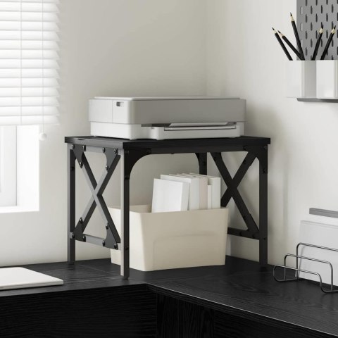 STOJAK NA DRUKARKĘ Z REGULACJĄ CZARNY DĄB 40X30X31CM