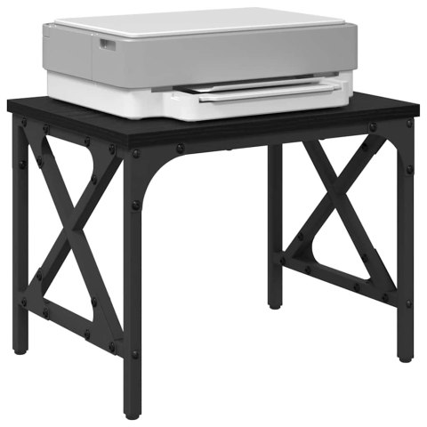 STOJAK NA DRUKARKĘ Z REGULACJĄ CZARNY DĄB 40X30X31CM