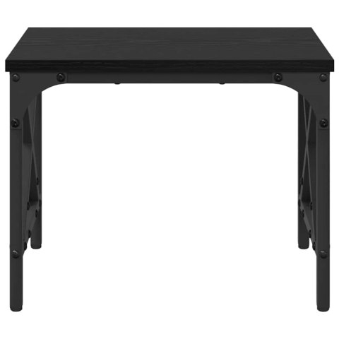 STOJAK NA DRUKARKĘ Z REGULACJĄ CZARNY DĄB 40X30X31CM