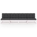 4-OSOBOWA SOFA Z PODUSZKAMI DREWNO SOSNOWE