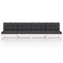 4-OSOBOWA SOFA Z PODUSZKAMI DREWNO SOSNOWE