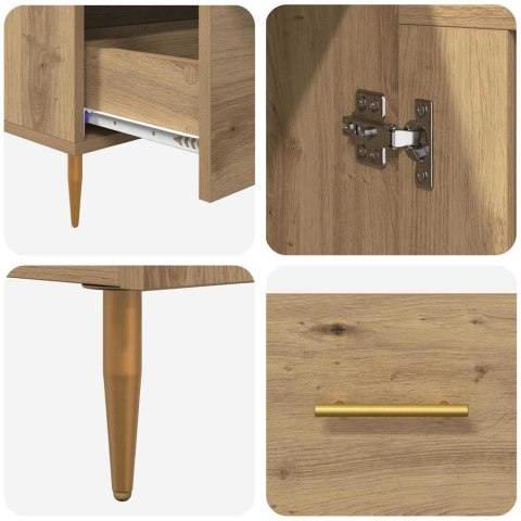 KOMODA Z SZUFLADĄ DĄB RZEMIEŚLNICZY 69,5X31X115CM