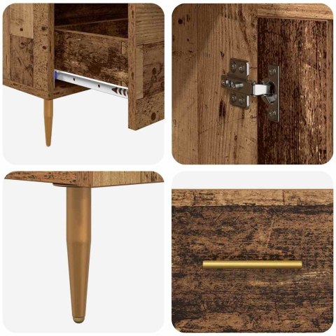 KOMODA Z SZUFLADĄ STARE DREWNO 69,5X31X115CM