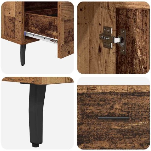 KOMODA Z SZUFLADĄ STARE DREWNO 69,5X31X115CM