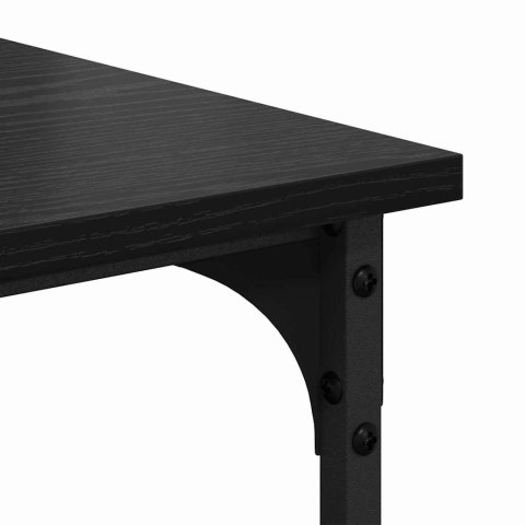 STOJAK REGAŁ NA KÓŁKACH. NA DRUKARKĘ CZARNY DĄB 50X40X38CM