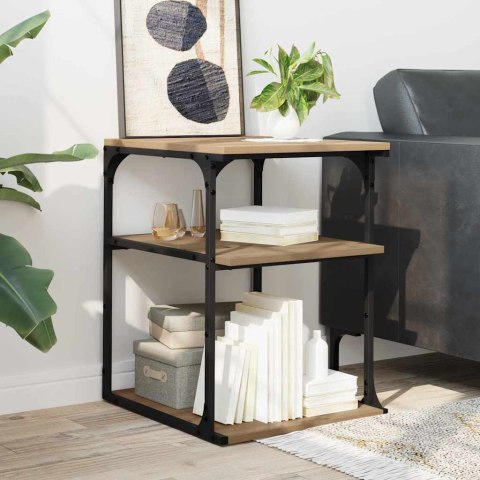 STOJAK REGAŁ NA KÓŁKACH NA DRUKARKĘ DĄB RZEMIEŚLNICZY 43X48X64CM