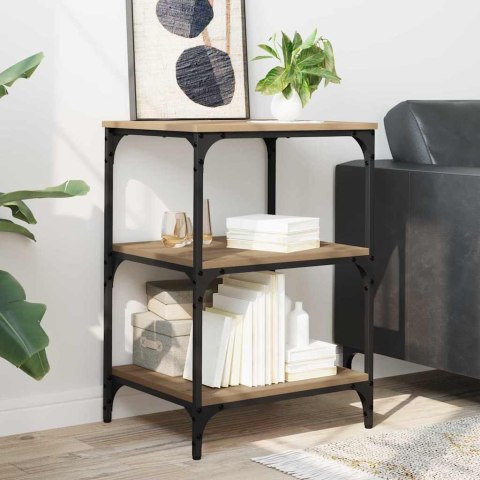 STOJAK REGAŁ NA DRUKARKĘ NA KÓŁKACH DĄB RZEMIEŚLNICZY 50X41X75CM