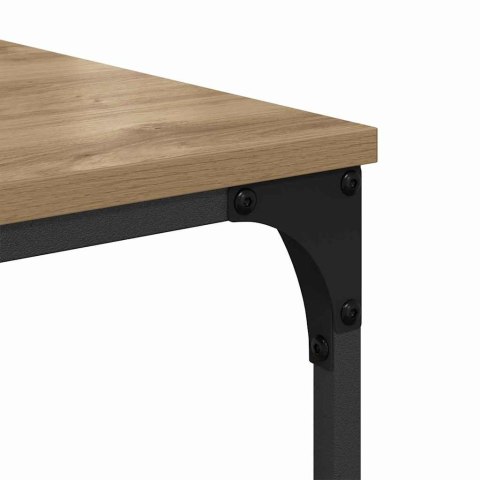 STOJAK REGAŁ NA DRUKARKĘ NA KÓŁKACH DĄB RZEMIEŚLNICZY 50X41X75CM