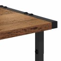 STOJAK SZAFKA REGAŁ NA DRUKARKĘ NA KÓŁKACH STARE DREWNO 41X28X33.5CM