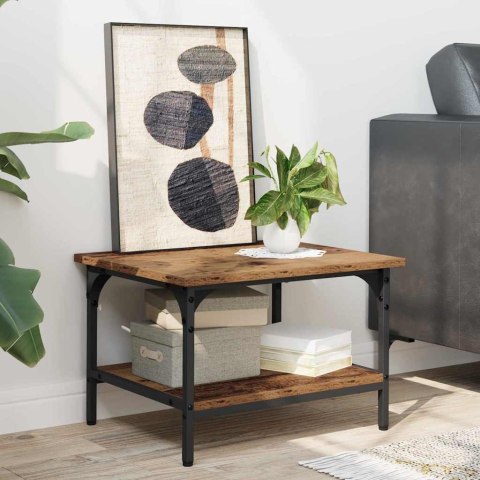 STOJAK SZAFKA NA DRUKARKĘ NA KÓŁKACH STARE DREWNO 50X40X38CM