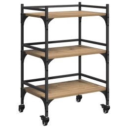 WÓZEK KUCHENNY DĄB RZEMIEŚLNICZY 50X35X75.5CM