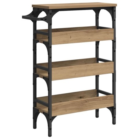 WÓZEK KUCHENNY DĄB RZEMIEŚLNICZY 53X20X76CM