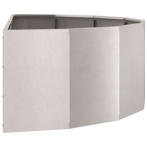 VidaXL Donica Srebrny 120 x 60 x 35 cm Stal nierdzewna