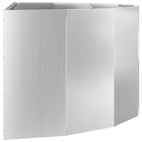 DONICA SREBRNY 90X45X35CM STAL GALWANIZOWANA