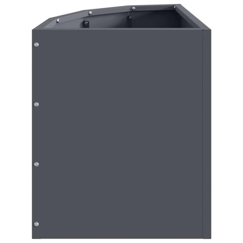 DONICZKA RÓŻNOROŻNA ANTRACYT 30X30X35CM STAL