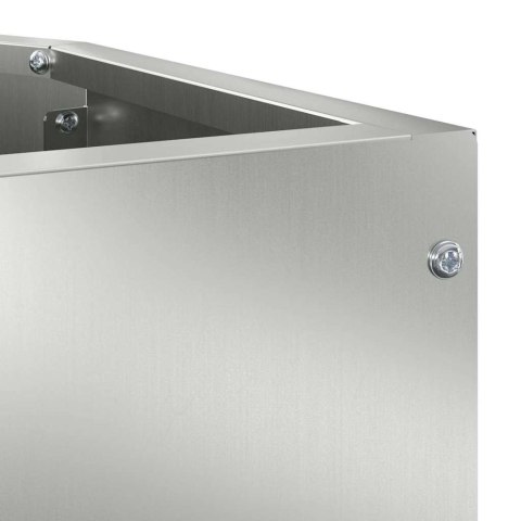 DONICZKA RÓŻNOROŻNA SREBRNY 45X45X35CM STAL GALWANIZOWANA