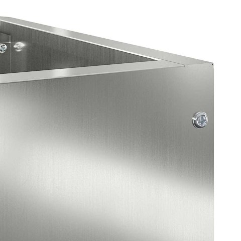 DONICZKA RÓŻNOROŻNA SREBRNY 60X60X35CM STAL GALWANIZOWANA