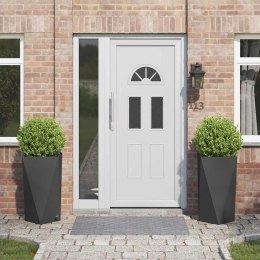 DONICA 2 SZT. CZARNY 40X40X75CM STAL