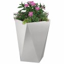 VidaXL Donica 2 pcs Srebrny 50 x 50 x 75 cm Stal nierdzewna