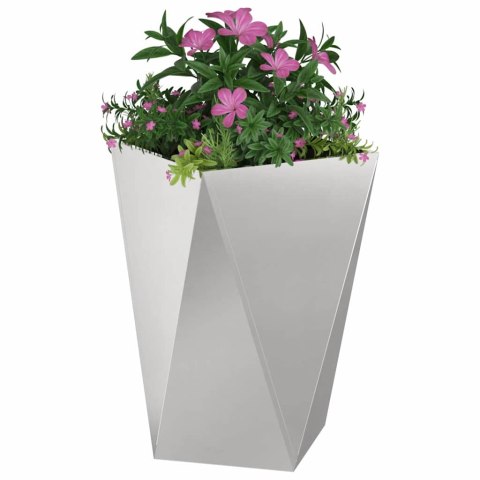 VidaXL Donica 2 pcs Srebrny 50 x 50 x 75 cm Stal nierdzewna