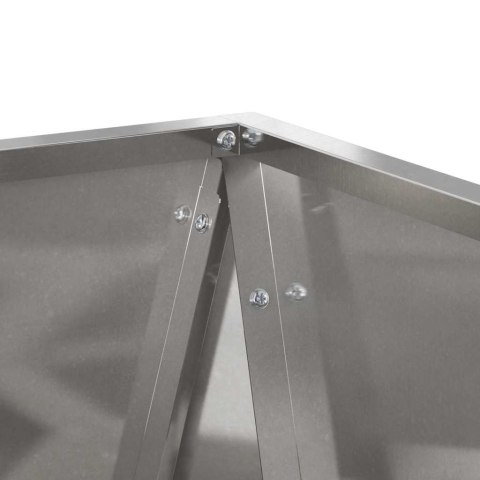 VidaXL Donica 2 pcs Srebrny 50 x 50 x 75 cm Stal nierdzewna