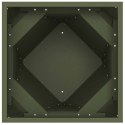 VidaXL Donica 2 pcs Zielony oliwkowy 30 x 30 x 75 cm Stal