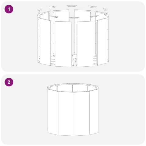 DONICA ANTRACYT 60X60X50CM STAL