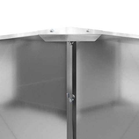 DONICA SREBRNY 120X120X35CM STAL GALWANIZOWANA