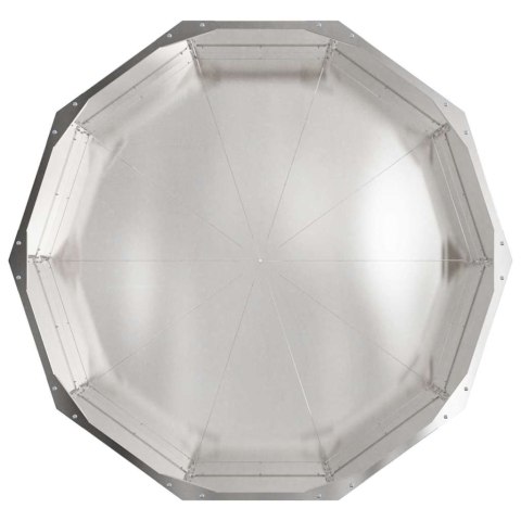 VidaXL Donica Srebrny 90 x 90 x 35 cm Stal nierdzewna