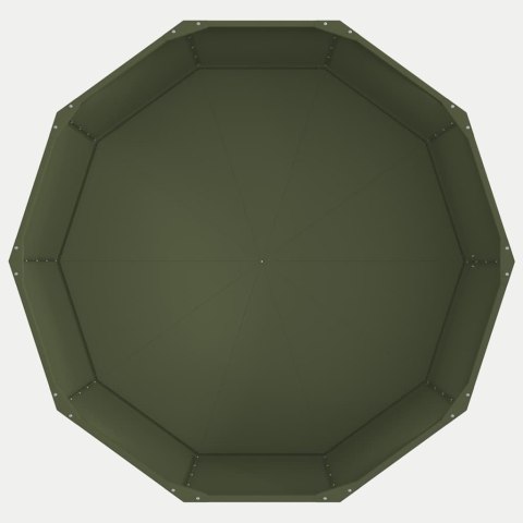 VidaXL Donica Zielony oliwkowy 120 x 120 x 50 cm Stal