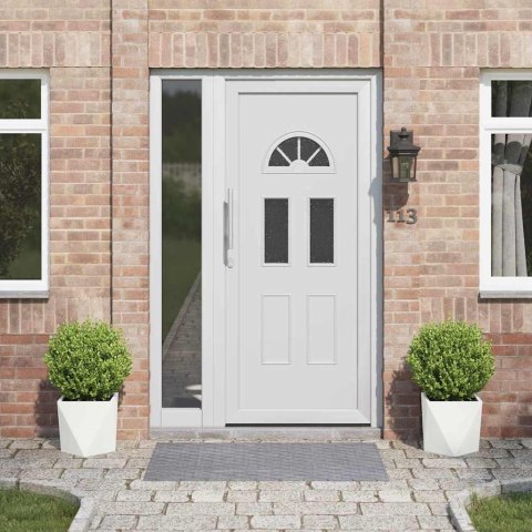 DONICA 2 SZT. BIAŁY 30X30X30CM STAL