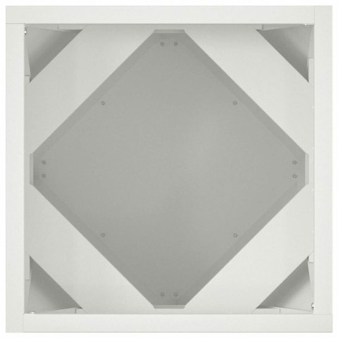 DONICA 2 SZT. BIAŁY 30X30X30CM STAL