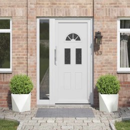 DONICA 2 SZT. BIAŁY 40X40X40CM STAL