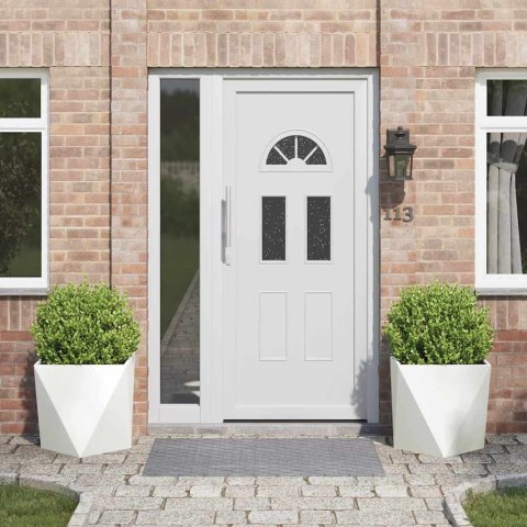 DONICA 2 SZT. BIAŁY 50X50X50CM STAL