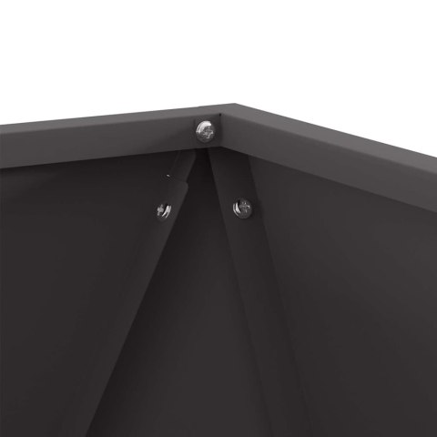 DONICA 2 SZT. CZARNY 50X50X50CM STAL