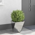 VidaXL Donica 2 pcs Srebrny 40 x 40 x 40 cm Stal nierdzewna
